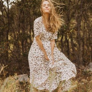 PIPER & SCOOT maxi leopard dress by Polagram size Large